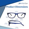 In Style Eyes Seymore Retro Bifocal Cheaters Reading Glasses - Full-Rimmed Classic Oval Acetate Frame - Non-Progressive Lens - Clear Rose - 1.5x