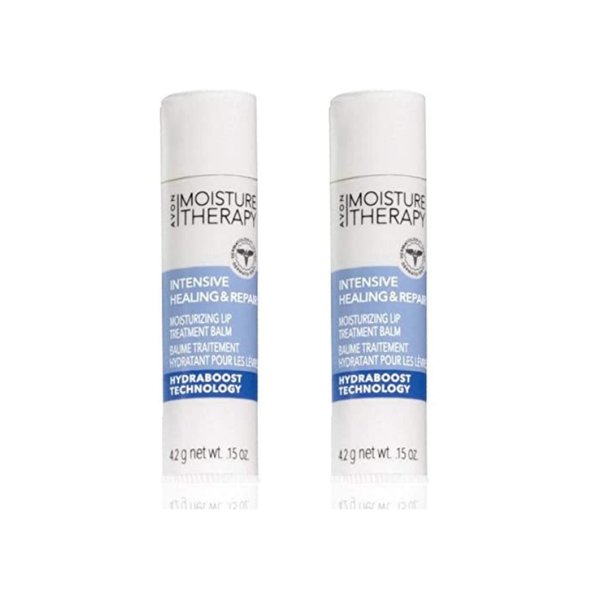 LOT OF 2 Avon Moisture Therapy Intensive Healing & Repair Lip Ointment SPF 15