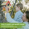 DIY Wooden Birdhouse Painting Kit for Kids, Bird House to Paint Set,Wood Arts and Crafts for Children,Ages 3-12 Build Your Own Bird Houses Set,Includes Paints & Brushes