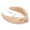 Etercycle Headband for Women, Knotted Wide Headband, Yoga Hair Band Fashion Elastic Hair Accessories for Women (khaki)
