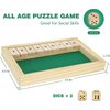 Win SPORTS Wooden Shut The Box Game - Dice Game 2 Player,Board Game,Classics Tabletop Version,Popular Pub Game,Math,Travel for Kids #9