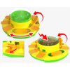 Piggy Poo and Crew Treat Popper Puzzle Game - Slow Feeder, Interactive Dog Toy Treat Dispenser, Food Puzzle Games for Small Animals (Green and Yellow)