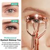 Eyelash Curler for Hooded Eyes,Euramerican,Asian, Jpanese C-curl, 2 Packs Eyelash Curler Refill Pads Compatible with Shiseido,Tweezerman,Shu uemura,Kevyn Aucoin,e.l.f