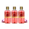 Vaadi Herbals Shower Gel - Sulfate-Free - Herbal Body Wash Both For Men And Women - 300 Ml (10.14 Fl Oz) - (Luxurious Saffron) (3 Bottles)