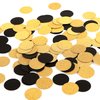 MOWO Glitter Confetti Circles Wedding Party Decor and Table Decor 1.2’’ in Diameter (glitter gold,black,200pc)