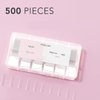 Kiara Sky Professional Nails Non C Curve Nail Tips (Non C-Curve Nail Tips XXL - Square - Clear)