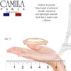 Camila Paris CP3258 French Hair Barrette Clip for Girls, Round Handmade Pink, Strong Hold Grip Hair Clips for Women, No Slip and Durable Styling Girls Hair Accessories, Made in France