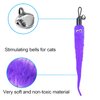 baoheyao 10 Pack Vibrant Cat Toy Worms with Bells,Interactive & Durable Toys,Wand Toys Replacement or for Individual Cat Play,It Will Bring Endless Fun to Cats