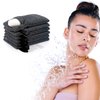 6 Pack Soap Saver Pocket - Travel Exfoliating Body Scrubber Soap Pouch,Bar Soap Holder for Women and Men,Body Exfoliating Scrubber Rough Sponge for Shower and Bath - Grey