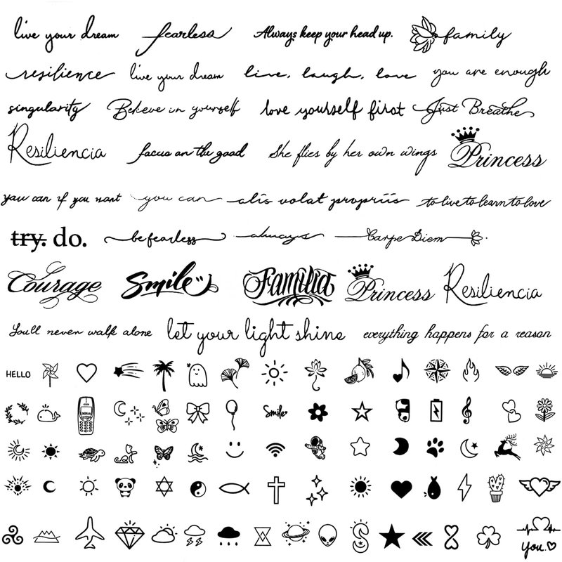 7sheets Realistic Temporary Tattoos Adult Women Semi Permanent Tattoo ...