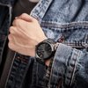 BUREI Men's Wrist Watches, Analog Stainless Steel Quartz Waterproof Watches for Men,Gifts for Men