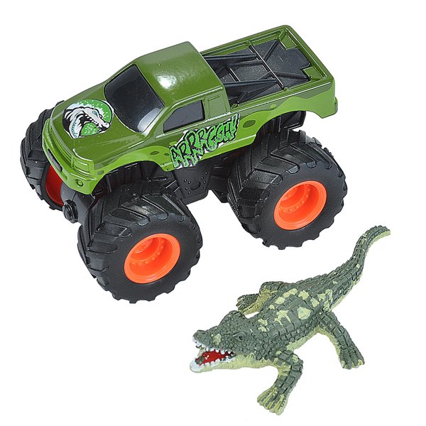 Wild Republic Crocodile & Truck Adventure Playset, Gifts for Kids, Imaginative Play Toy, 2Piece Set