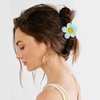 Canitor Small Flower Hair Clips for Women Girls Toddler 12 PCS 1.6 inch Small Flower Claw Clips for Thin Fine Hair Summer Cute Hair Accessories