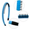 Duufin 12 Pieces Teeth Comb Headband Non-slip Hair Headband with Teeth Colorful Teeth Headbands for Women Girls, Candy Color