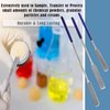 A2Z 3pc Lab Spatulas Stainless Steel Sampler Spatula with Comfort Grip Handle for Mixing Transfering Cream, Powder, Medicine, Cap Filler, Cosmetic Spatulas - Lab Use Supplies - 6", 7" & 9" Length
