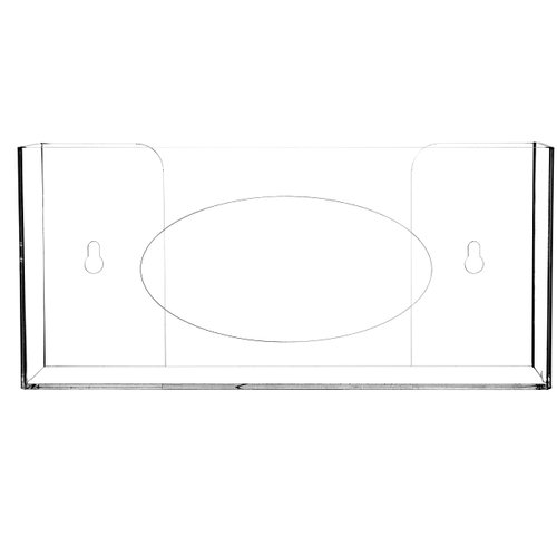 Cq acrylic Clear Wall Floating Glove Rack and Glove Box Dispenser Holder 10"x6.25"x4" Pack of 1