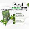 Natural Detox Activated Charcoal Neem Oil Bar Soap | Deep Cleansing & Purifying (1)