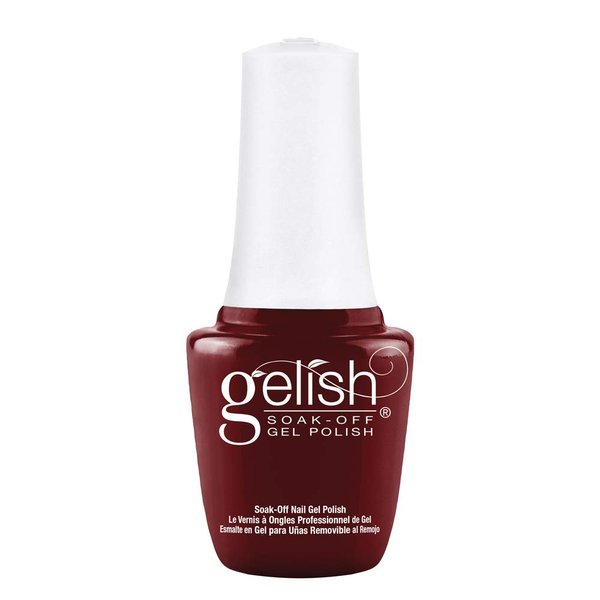 Gelish MINI Red Alert Soak-Off Gel Polish, Red Gel Nail Polish, Dark Red Gel Nail Polish, Red Nail Colors, 0.3 oz.