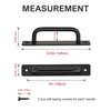 Ravinte Barn Door Handles 2 Pack Sliding Door Handle 5" Hole Center Barn Door Handles Black Cabinet Handles Door Pull Handle Zinc Alloy Door Pulls with Plate for Sliding Closet Door Handle