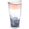 Tervis Black and Coral Tie Dye Made in USA Double Walled Insulated Tumbler Travel Cup Keeps Drinks Cold & Hot, 24oz, Classic