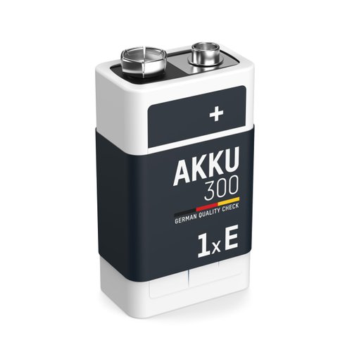 Ansmann 9V 300 mah Rechargeable Batteries