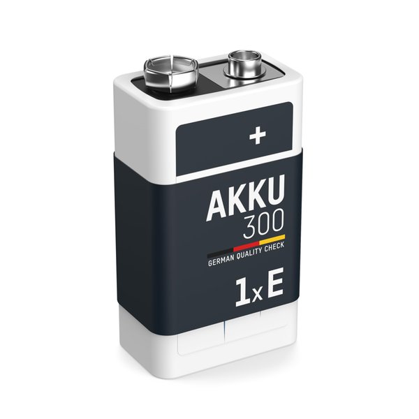 Ansmann 9V 300 mah Rechargeable Batteries