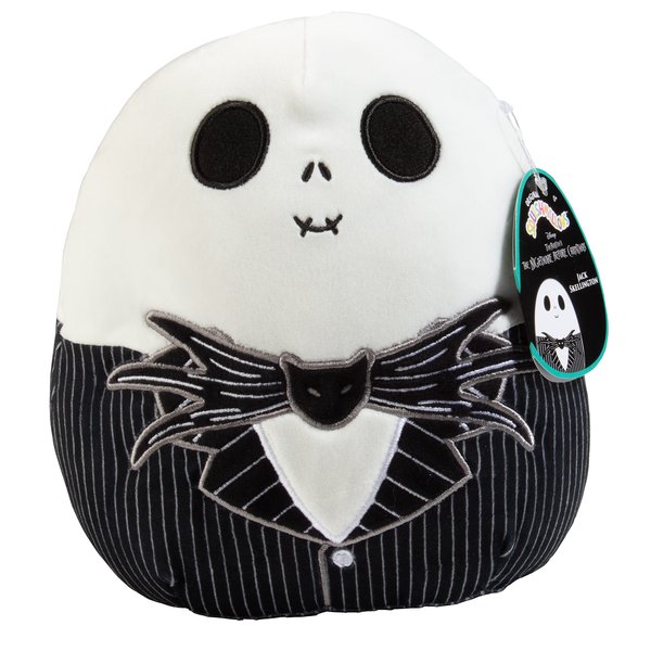 Squishmallows Original 8-Inch Jack Skellington - Nightmare Before Christmas - Official Jazwares Plush - Collectible Soft & Squishy Stuffed Animal Toy - Gift for Kids, Girls & Boys