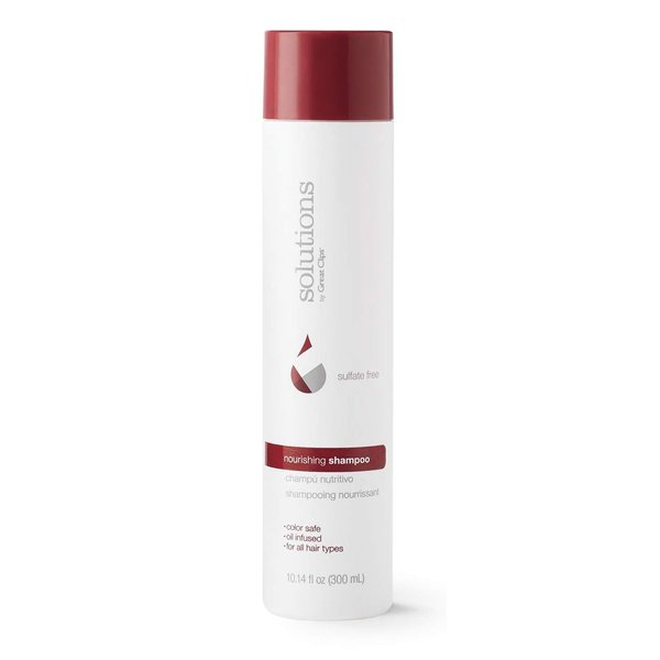 GREAT CLIPS Solutions Nourishing Shampoo 10oz | Argan Oil | Sulfate and Paraben Free | Moisturizes and Restores Shine | Safe for Color-treated Hair