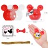 fozi cozi, 8 Pack Cartoon Mouse Birthday Party Supplies Girl-Mouse Party Favors,Ice Cream Bowls Containers,Candy Box, Red