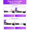 HEEYA Ice Scraper and Brush for Car, Extendable Snow Brush and Ice Scraper for Car Windshield Window, Car Snow Scraper and Brush with Foam Grip for SUV Truck Automobile Vehicle - 1pcs