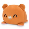TeeTurtle - The Original Reversible Bear Plushie - Pride - Brown + Rainbow - Cute Sensory Fidget Stuffed Animals That Show Your Mood!