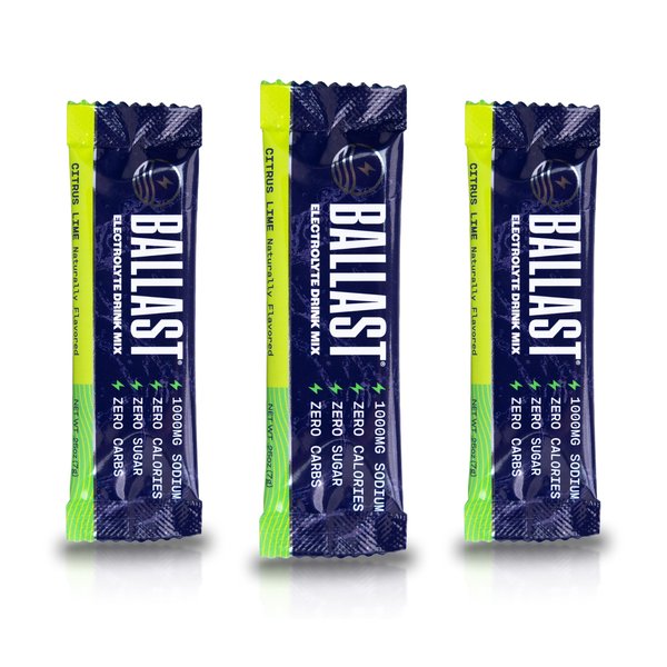 Ballast Zero-Sugar Electrolytes - Citrus Lime - Hydration Powder Packets | Keto Friendly | Liquid Daily IV for Rapid Rehydration | Element Electrolytes Magnesium, Sodium, and Potassium | 30 Count