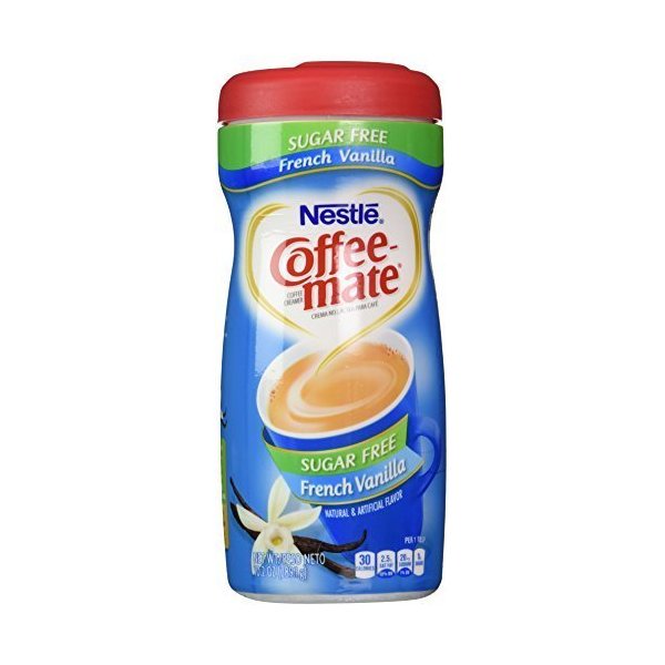 Nestle Coffee-Mate French Vanilla Sugar Free Non-Dairy Coffee Creamer, 10.2 Oz. (3 Pack) by Nestle