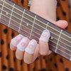 50pcs Guitar Silicone Finger Protector,Fingertip Protection Covers Caps in 5 Sizes for Beginner Playing Electric Guitar and 10 Guitar Picks
