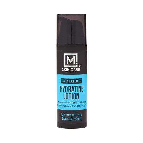 M. Skin Care Men's Daily Defense Hydrating Lotion, Lightweight Moisturizer, Cruelty and Paraben Free