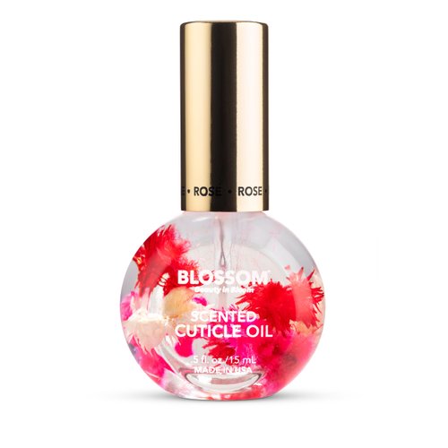 Blossom Hydrating, Moisturizing, Strengthening, Scented Cuticle Oil, Infused with Real Flowers, Made in USA, 0.42 fl. oz, Rose