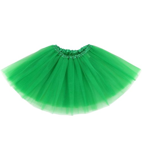 Green Tutu for Girls Women 5 Layers St. Patty's Day Halloween Costume Skirts Party Favor