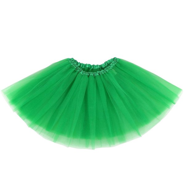 Green Tutu for Girls Women 5 Layers St. Patty's Day Halloween Costume Skirts Party Favor