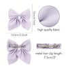 inSowni 6 Pack Solid Ponytail Big Bow Alligator Hair Clips Duckbill Barrettes Hair Bows Accessories for Women Girls Teens
