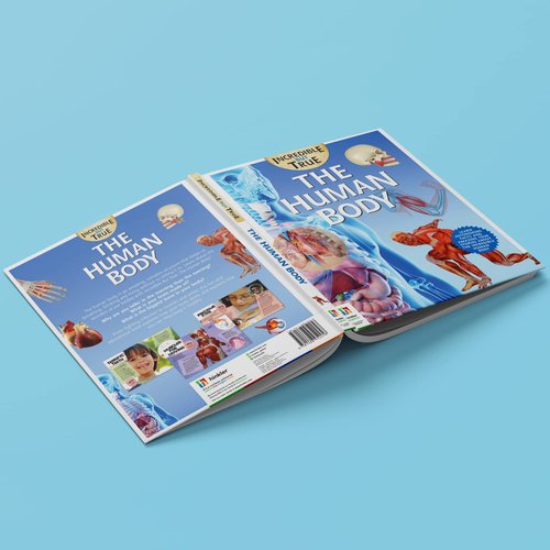 Incredible But True: The Human Body - Kids Hardcover Book, Learn About Biology, STEM for Kids Aged 7-12, Color Illustrated Non-Fiction Books, Learning & Education