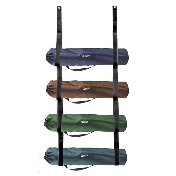 Camping Chair Wall Storage for Garage. This Organizer System Holds 4 chairs. Simple Easy Wall Mount for Garage Organization.