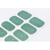 LIFOOST Gel Nail Polish Strips Glitter and Solid Color Full Cured Gel Nail Stickers 20 Extra-Long Gel Manicure Strips (Crystal Diamond Green)