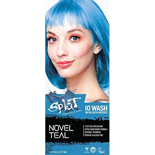 Splat | Novel Teal | 10 Wash No Bleach | Temporary Hair Dye