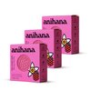 ANIHANA Feel-Good Soap 3 Pack with Coconut Oil and Shea Butter Gentle Cleansing Paraben Free Cruelty Free Refreshing Berry Vanilla Scent 4.2 oz each