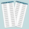 Personalized Return Address Labels - Custom Address Stickers on Sheets (50-1000 Labels) (Black and White)