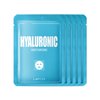 LAPCOS Hyaluronic Acid Sheet Mask, Daily Hydrating Face Mask, Protects & Nourishes Skin, Korean Beauty Favorite, 5-Pack