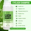 Lash Shampoo Bulk for Lash Extensions 600 Ml/20fl.oz Eyelash Extension Cleanser Oil Free Lash Cleanser for Eyelash Care, Gentle Foaming Eyelash Shampoo for Salon Home Care (Aloe 600ml)
