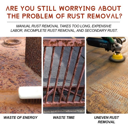 TPTAL Water-Based Metallic Paint,Rust Removal Converter Metallic Paint,Rust Remover Converter for Metal, Car Anti Rust Paint Chassis Universal Rust Removal Converter with Brush (White)