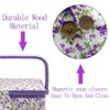 Medium Sewing Basket with Accessories, Sewing Storage Box with Supplies DIY Sewing Kits Christmas Gift for Beginner, Professional (purple)