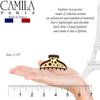 Camila Paris CP2678 French Hair Clip for Women, Double Wave, Girls Hair Claw Clips Jaw Fashion Durable and Styling Hair Accessories for Women, Strong Hold No Slip Grip, Made in France